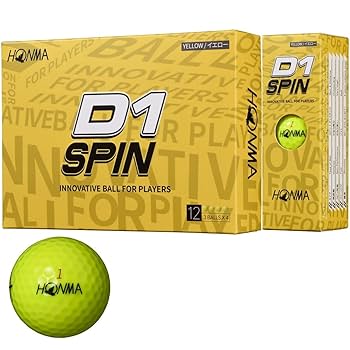 Amazon.co.jp: ホンマ ゴルフ ボール D1 D-1 SPIN スピン 2023 2